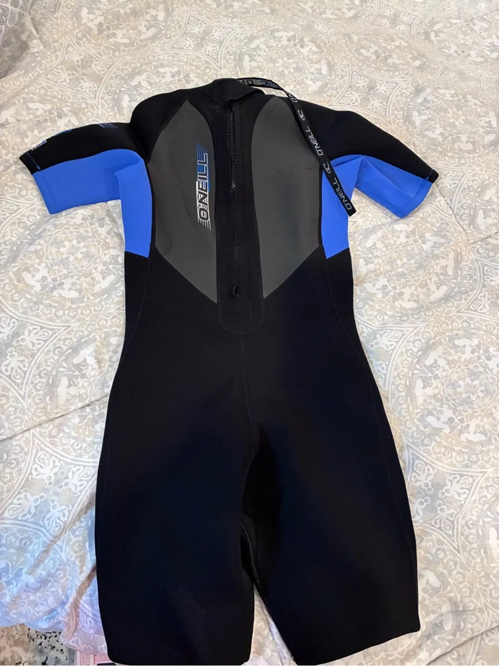 O'Neill Kids Short Sleeve Rashguard - Black & Blue